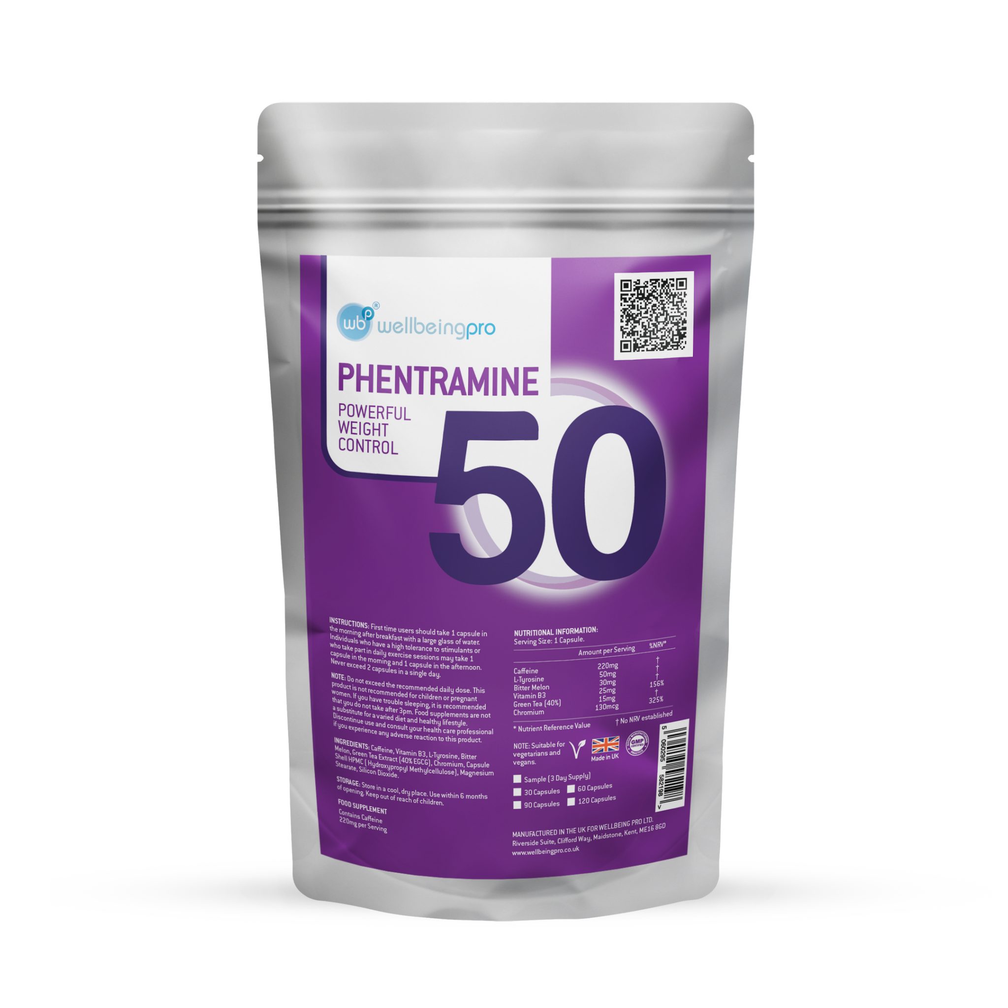WBP Phentramine 50 Extreme Performance Fat Burner WellBeing Pro