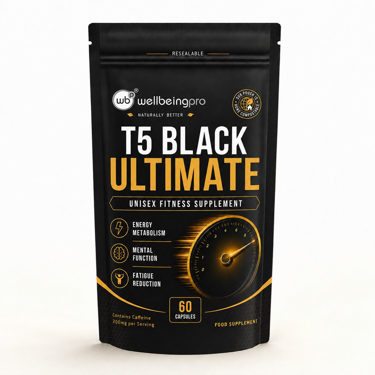 T5 Black Ultimate - Unisex Fitness Support product image 1